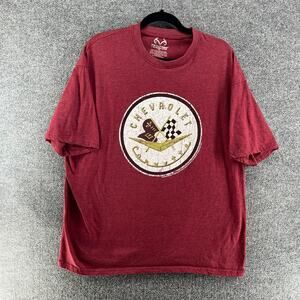 Realtree Shirt Mens XL Red Short Sleeve Chevrolet Comfort Outdoors